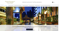 Desktop Screenshot of grandsukhumvithotel.com
